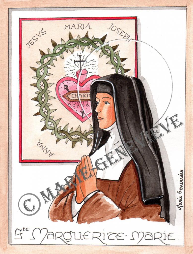 sainte Marguerite Marie .